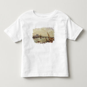 T-shirts Catedral de Rochester e castelo, c.1820-30 (óleo
