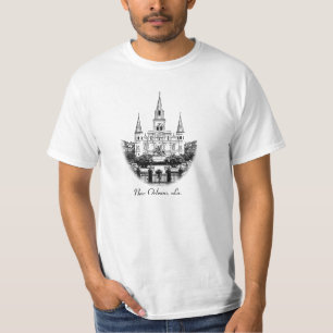 T-shirts Catedral quadrada Nova Orleães de Jackson St Loui