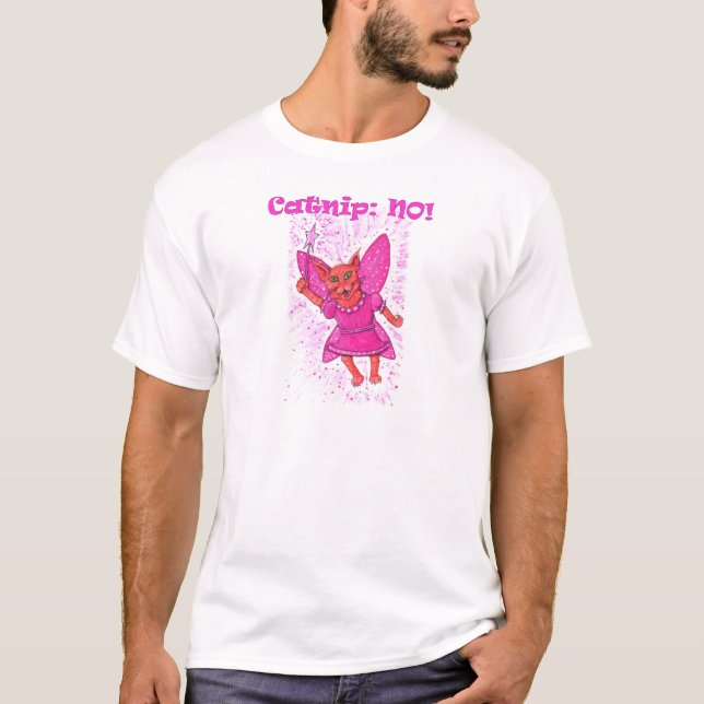 T-shirts Catnip: NÃO! (Frente)
