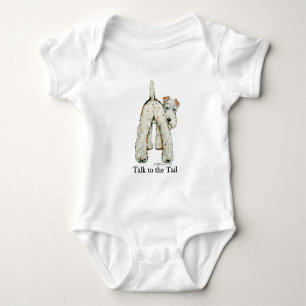T-shirts Cauda do Fox Terrier do fio