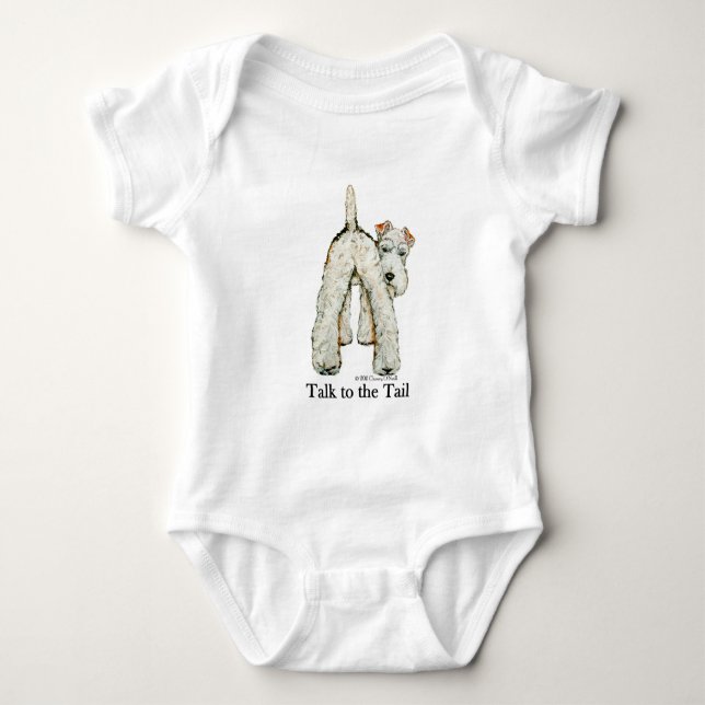 T-shirts Cauda do Fox Terrier do fio (Frente)