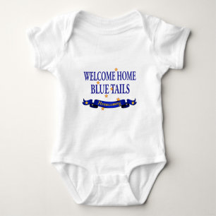 T-shirts Caudas azuis Home bem-vindas