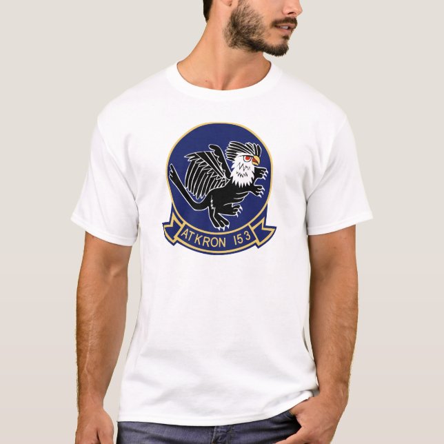 T-shirts Caudas do azul VA-153 (Frente)