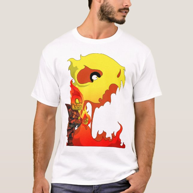 T-shirts Caudilho esqueletal - Chibi - ataque 1 #3 (Frente)