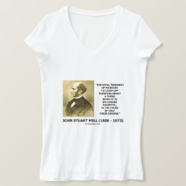 T-shirts Causa de pensamento da tendência fatal da metade