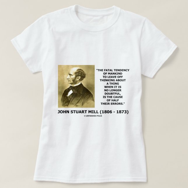 T-shirts Causa de pensamento da tendência fatal da metade (Frente do Design)