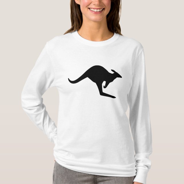 T-shirts Caution Kangaroo (Frente)