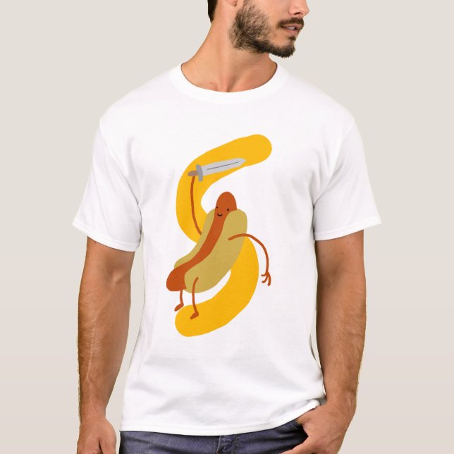 T-shirts Cavaleiro do cachorro quente (Frente)