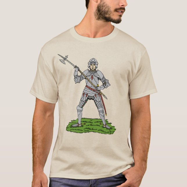 T-shirts Cavaleiro Inglês do Século XV (Frente)