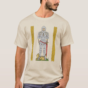 T-shirts Cavaleiro Medieval Inglês Por Volta de 1430