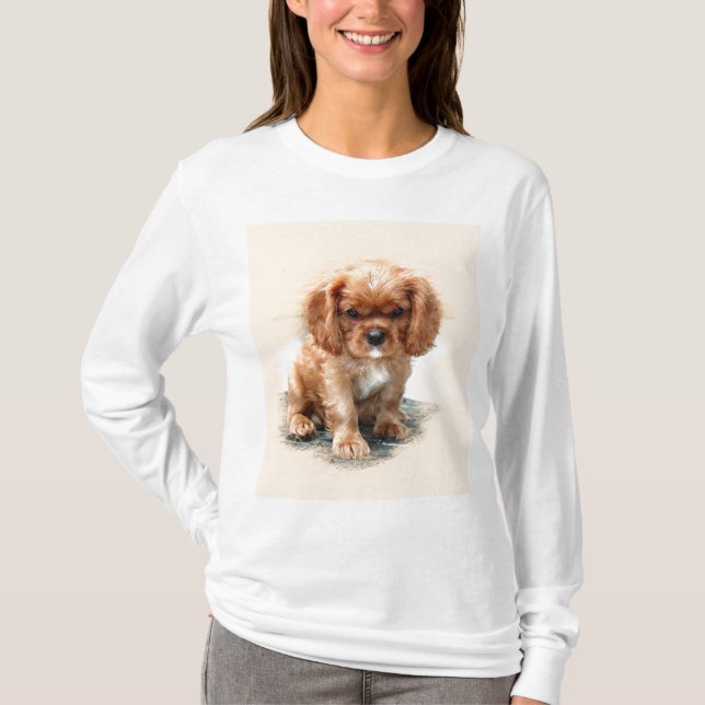 T-shirts Cavalier King Charles Spaniel (Frente)