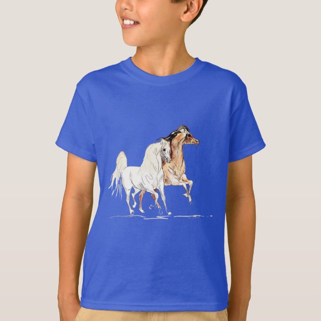 T-shirts Cavalo árabe TR (Frente)