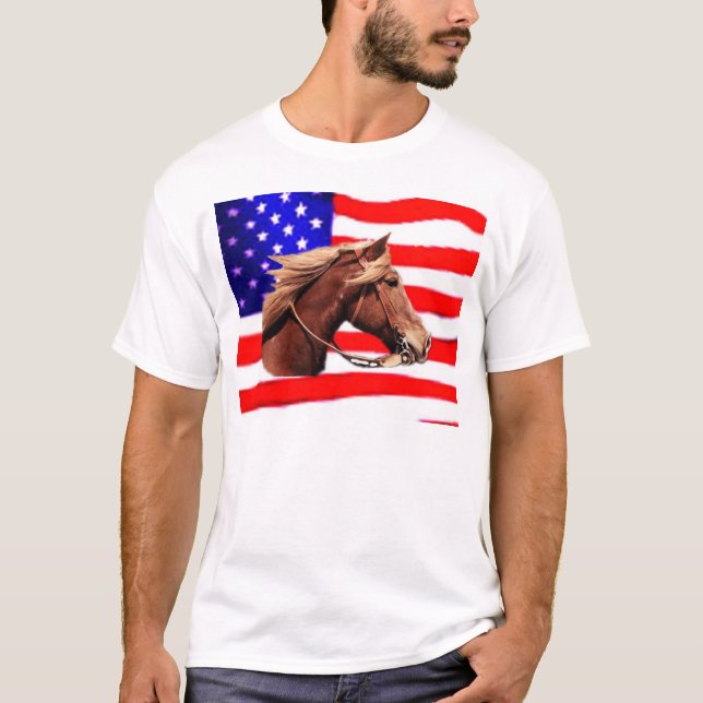 T-shirts Cavalo/bandeira (Frente)