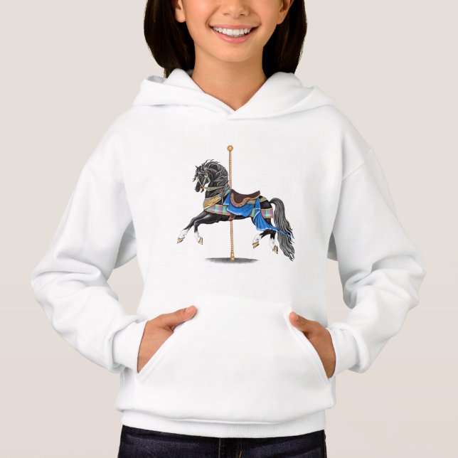 T-shirts Cavalo Carrossel Negro (Frente)