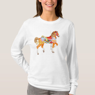 T-shirts Cavalo Carrossel Pintado Brilhante