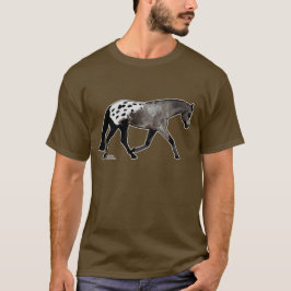 T-shirts Cavalo coberto preto do Appaloosa