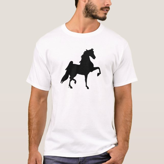 T-shirts Cavalo de Saddlebred do americano (Frente)
