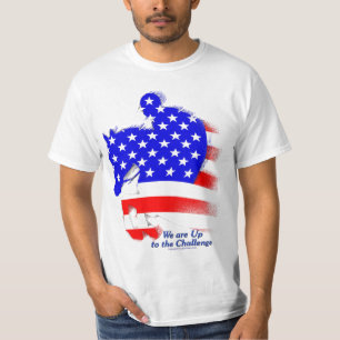 T-shirts Cavalo de salto patriótico