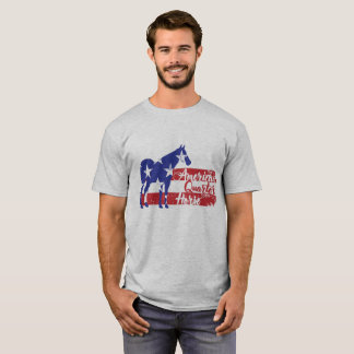 T-shirts Cavalo de um quarto americano