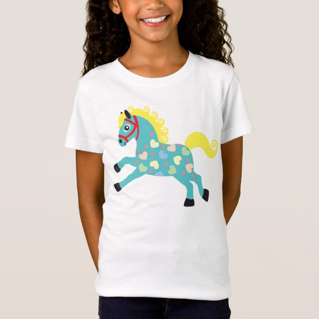 T-shirts cavalo decorativo (Frente)