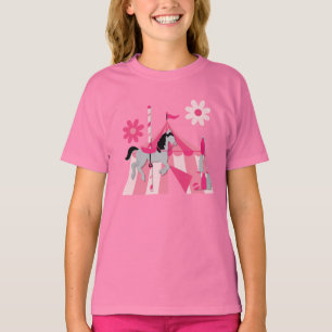 T-shirts Cavalo do carrossel da tenda de circo
