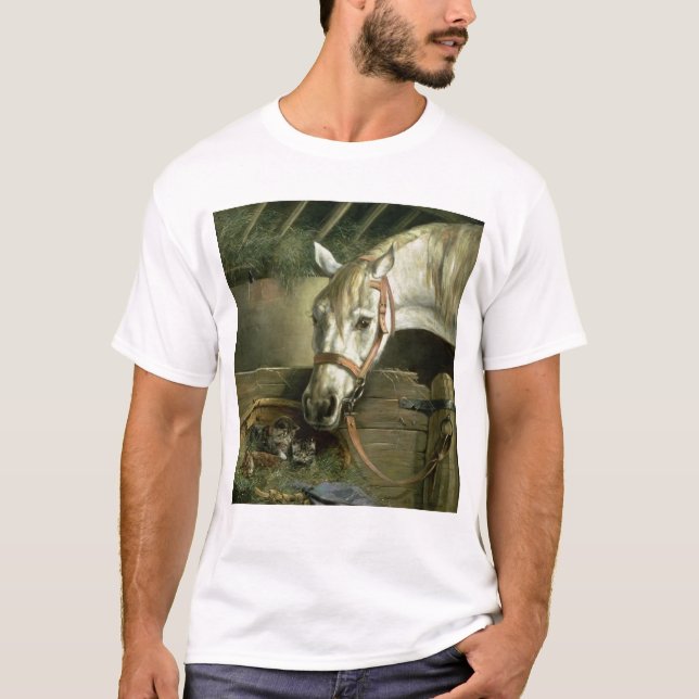 T-shirts Cavalo e gatinhos, 1890 (Frente)