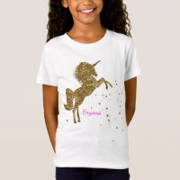 Cavalo Mágico Brilhante Dourado & Estrelas Persona
