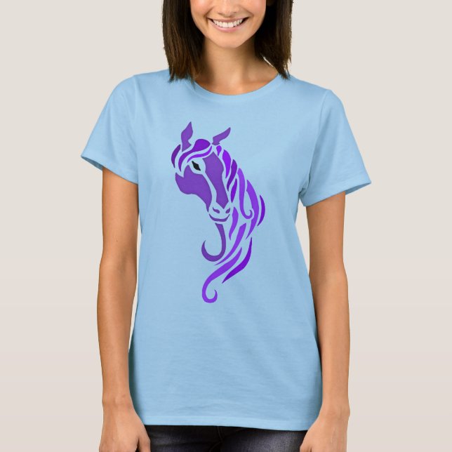 T-shirts Cavalo roxo (Frente)