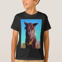 Cavalo Roxo com Boca Verde