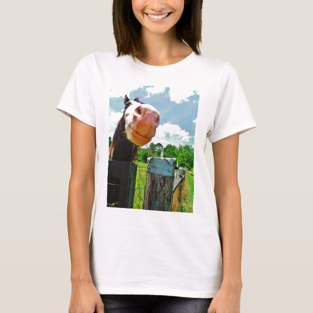 T-shirts Cavalo Sorridente (Frente)