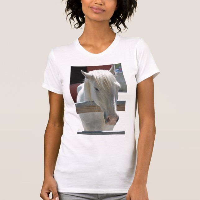 T-shirts Cavalo Zoológico Branco (Frente)