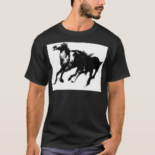 T-shirts Cavalos em Execução