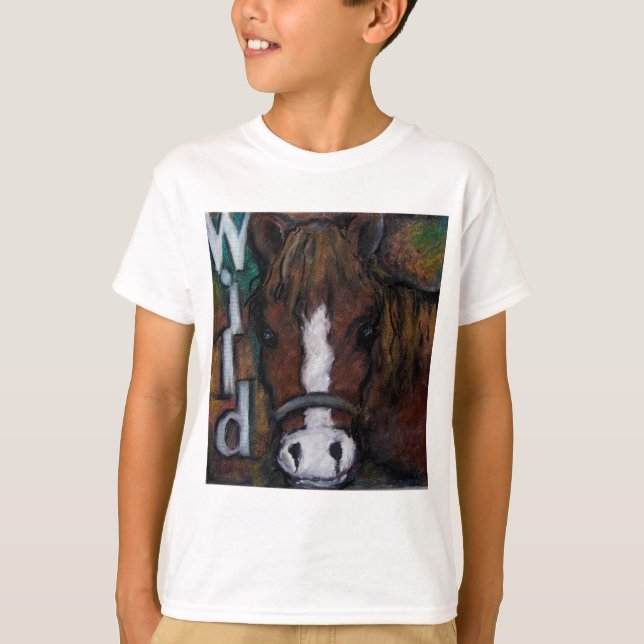 T-shirts Cavalos selvagens (Frente)