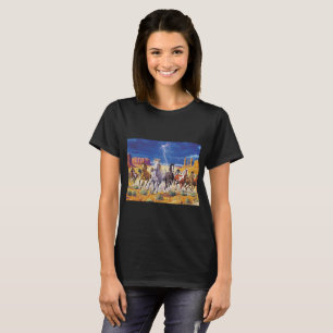 T-shirts Cavalos Selvagens Correndo