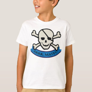 T-shirts Caveira - Camisa-T sem Sinal Básica das Crianças B
