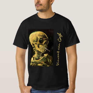 T-shirts Caveira com cigarro aceso de Vincent van Gogh