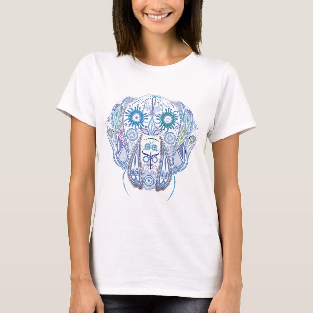 T-shirts Caveira de Great Dane Açucarada (Frente)