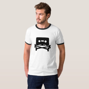 T-shirts Caveira e Ossos da Fita Cassete