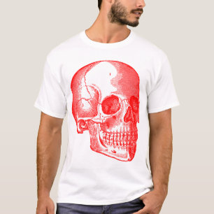 T-shirts Caveira - Vermelho