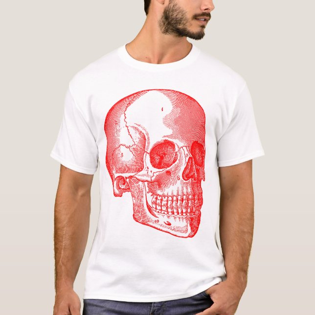 T-shirts Caveira - Vermelho (Frente)