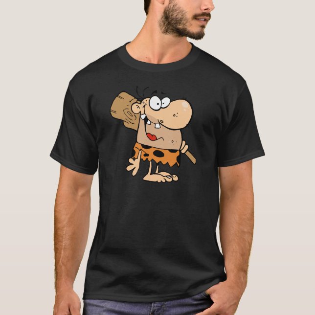 T-shirts Caveman Com Clube (Frente)
