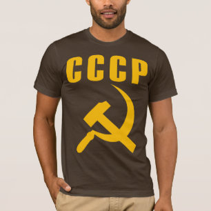 T-shirts cccp URSS do martelo e da foice