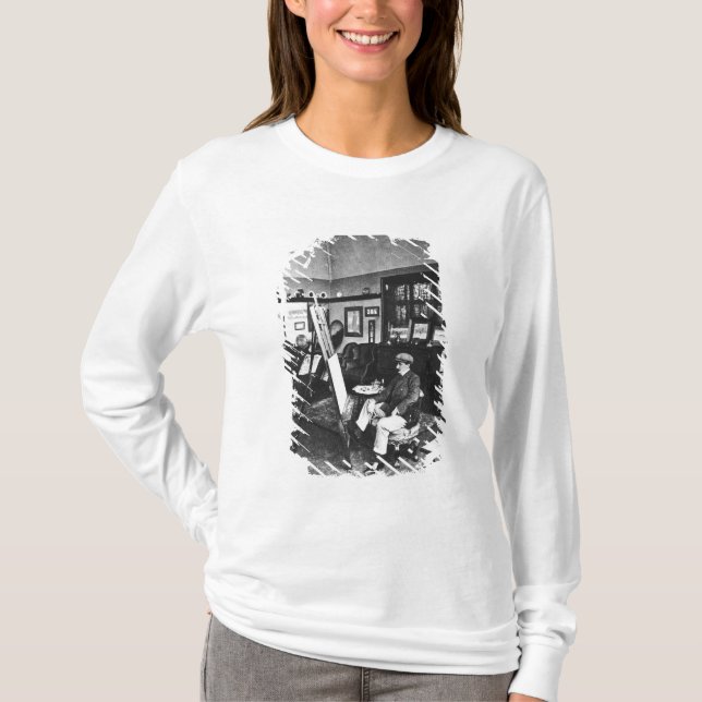 T-shirts Cecil Aldin em seu estúdio (Frente)