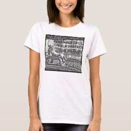 T-shirts Cecil, o Leão, Proteja nossa Vida Selvagem!