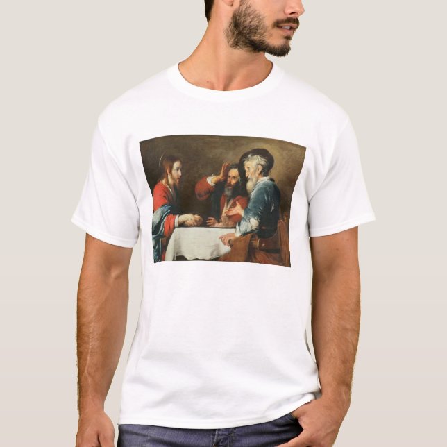 T-shirts Ceia em Emmaus (óleo em canvas) 2 (Frente)