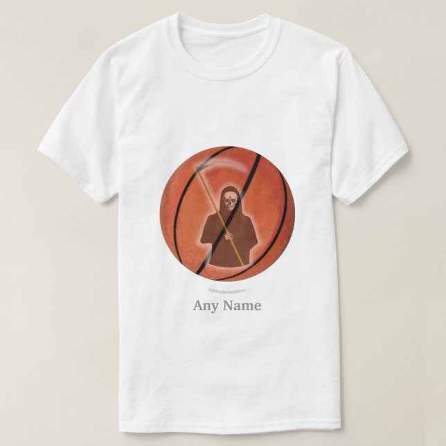 T-shirts Ceifador de Basquete (Frente do Design)