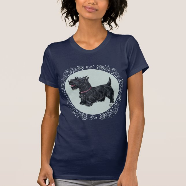 T-shirts Celebração do Congenial Scottish Terrier (Frente)