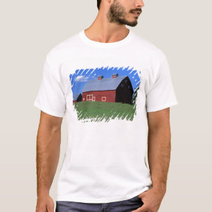 T-shirts Celeiro vermelho no condado de Latah, estado de Id