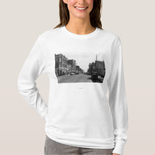 T-shirts Cena da rua no porto Townsend, fotografia de WA