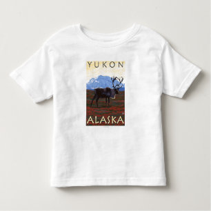T-shirts Cena do caribu - Yukon, Alaska